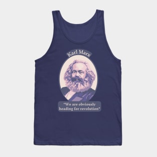 Karl Marx Portrait and Quote Tank Top